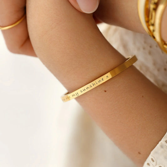 Engraving Name Baby Bangle