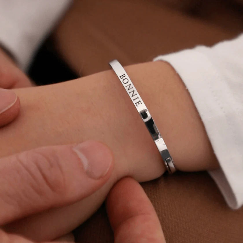 Engraving Name Baby Bangle