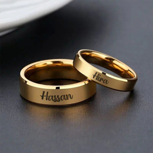 Customized Engraved Name Ring